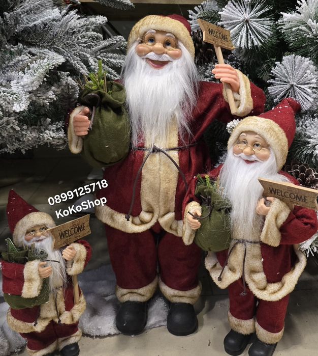 Фигура на Дядо Коледа-4 размера/декоративна фигура на Дядо Коледа /Дяд