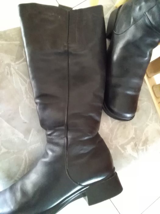 Сапожки женские натуральная кожа и мех овчина, Италия, 39 размер