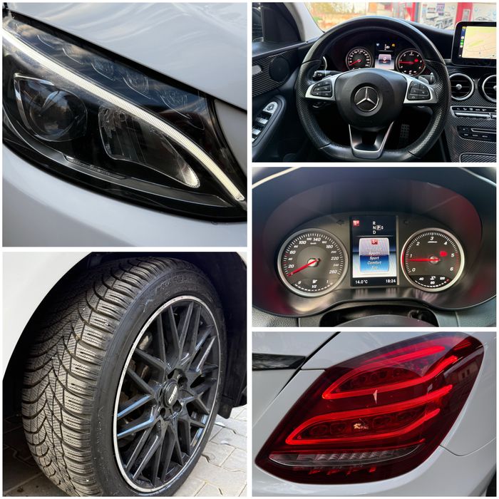 Mercedes-Benz C class 2.2cdi 170cp 7g-tronic led carplay cu nr valabil!