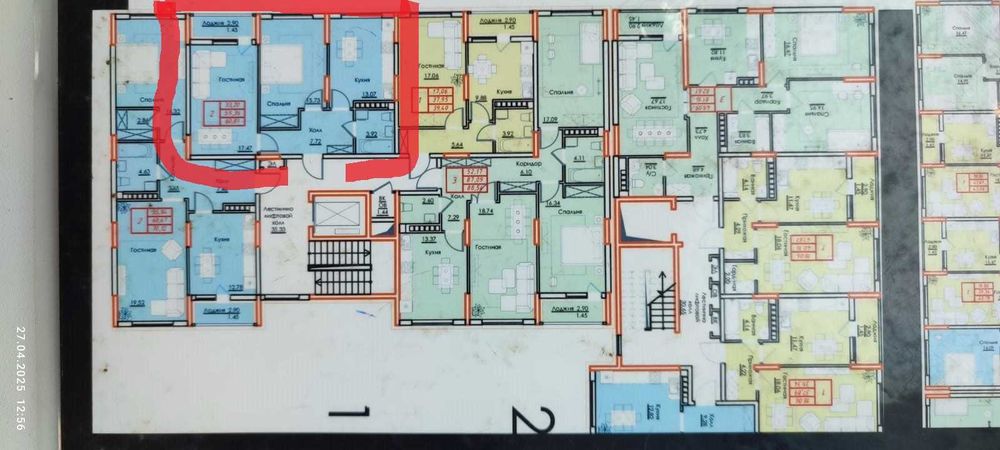 2-комн ЖК Ривьера 59м2 окна на Мохито