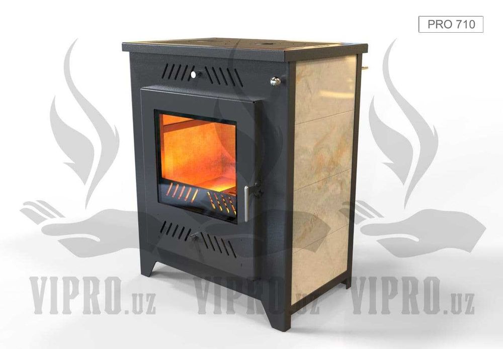 Печь-камин PRO-710(отопление,обогрев)буржуйка,котёл