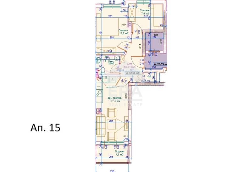 Продава се Тристаен апартамент в София, Банишора - 76 кв.м за 1287 €/кв.м - Снимка #3