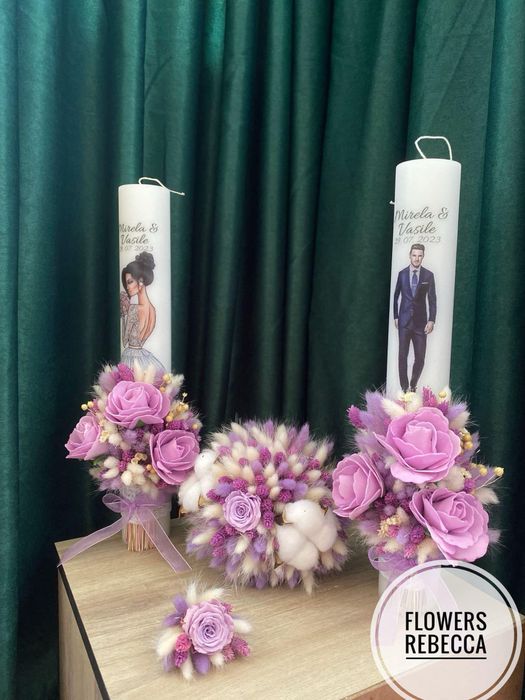 Lumanari ceara personalizate Nunta Botez Cununie Buchet Mireasa Nasa