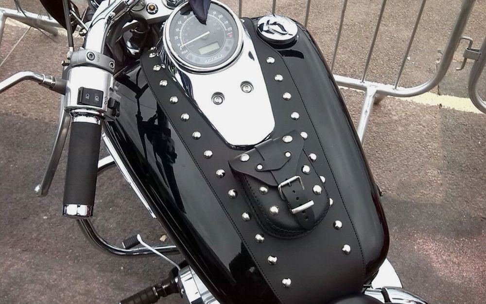 НОВ предпазител за резервоар от естествена кожа за Honda VT 750 C 4