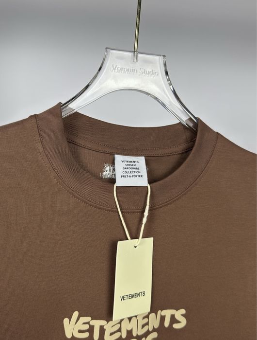 VETEMENTS Brown T-Shirt | Vetements Maro Tricou