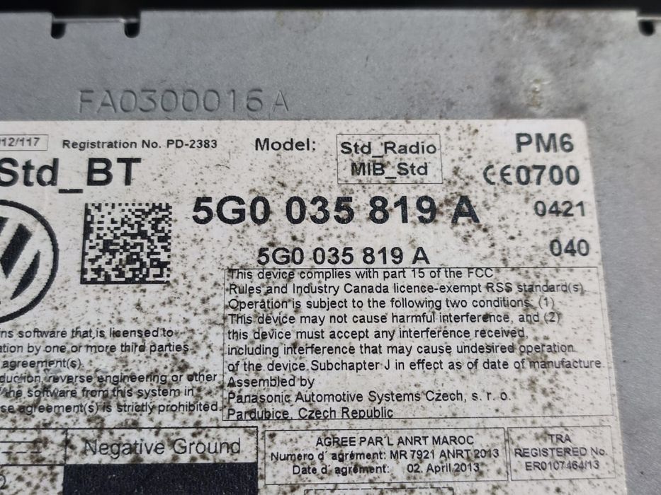 Unitate navigatie 5G0035819A Volkswagen VW Golf 7 [2012 - 2017] 1.6 t