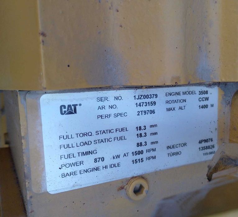 Motor Caterpillar CAT 3508 V8 34.5L generator grup electrogen UNITERRA