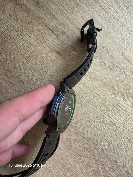 Ceas Smartwatch barbati LUMAUDiO® Tank Rezistent la inot și GPS performant, Negru