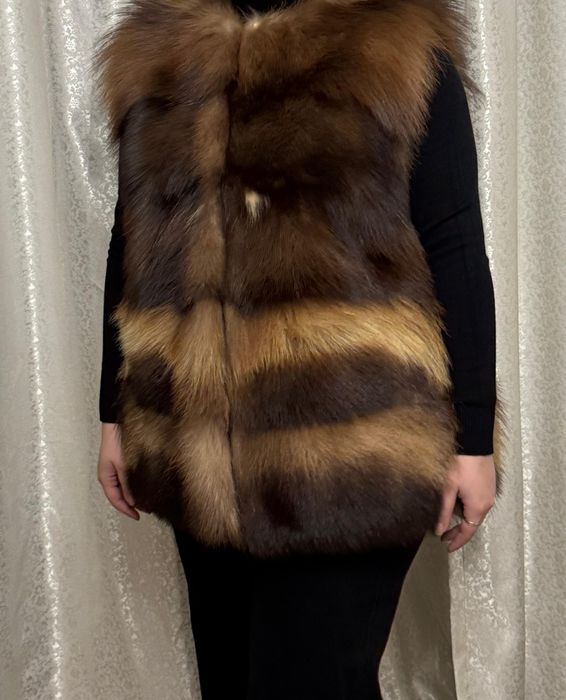 Безрукавка натуральный мех