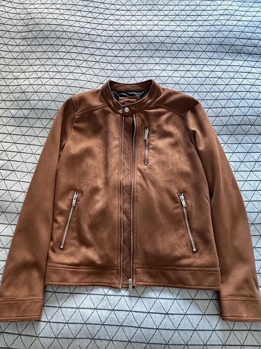 Geacă Bershka tip biker (piele ecologică)