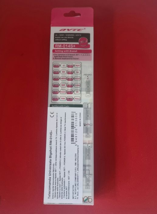 Telecomanda  TV Universala RM-014S+