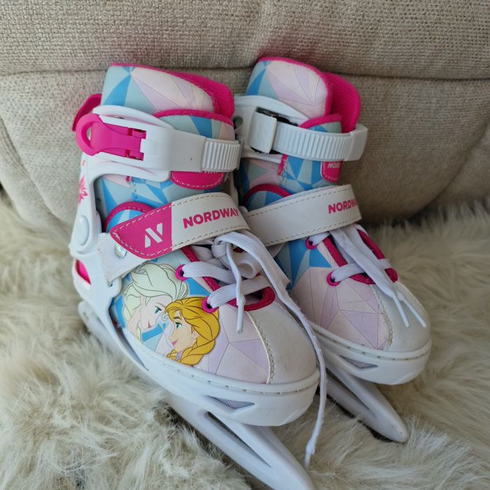 Коньки раздвижные ледовые