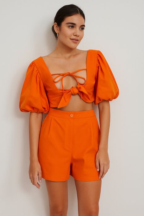 Костюм яркий топ, шорты, размер XS-S