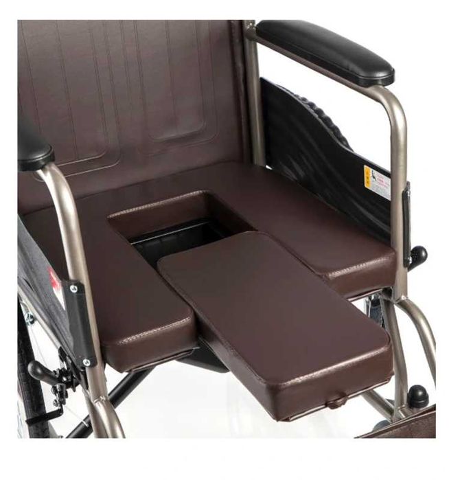 Căruț cu vas toaletă și tavă pentru mâncare