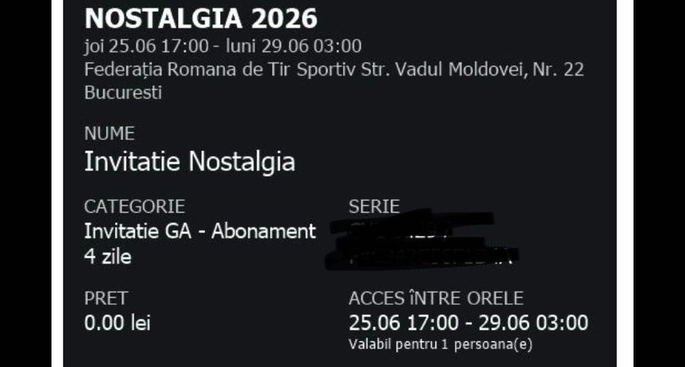 Bilete nostalgia