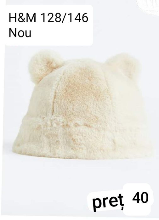 Pălărie pufoasa pentru fetițe