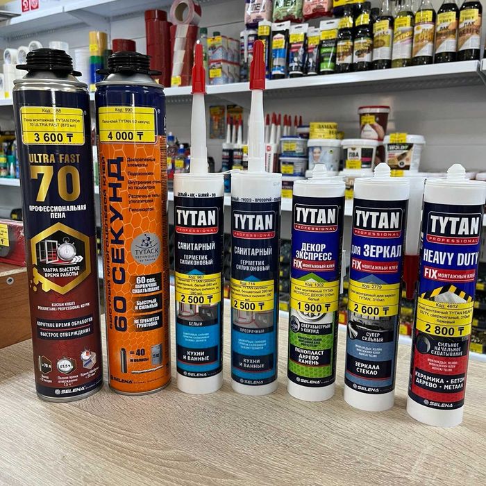 Пена монтажная, герметики TYTAN