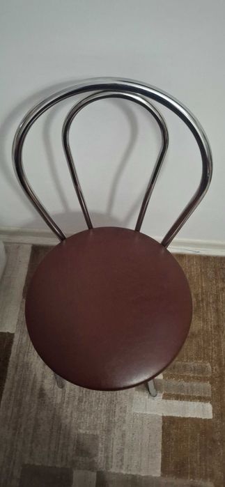 Set 4 scaune cromate pentru bucatarie