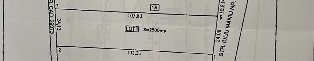 Teren intravilan 2500mp