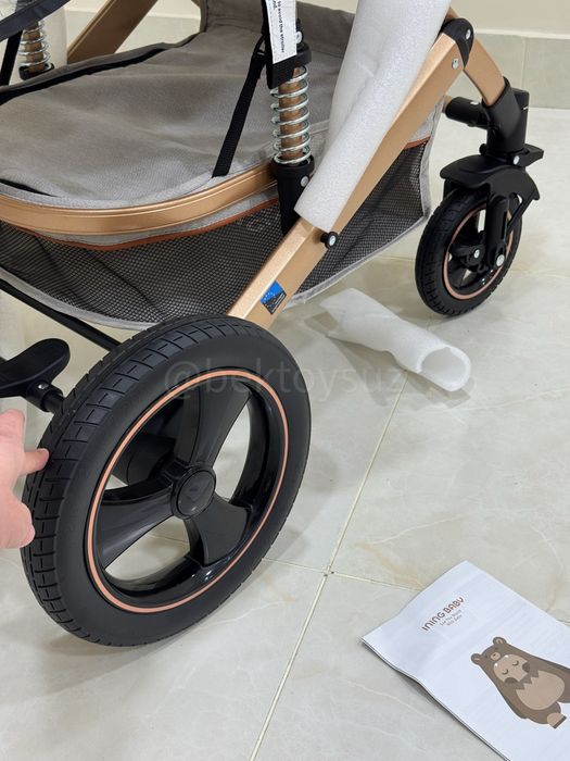 Детская коляска 2в1 Ining Baby K023 для новорождённых до 3 года