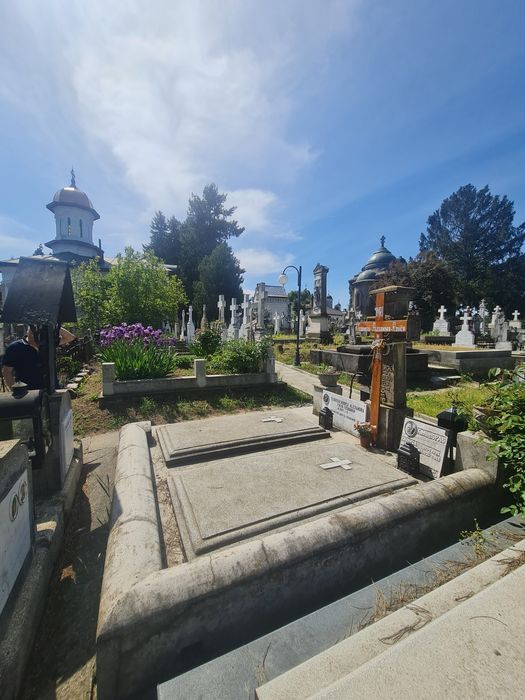 Loc de veci 6mp construcție cavou cu doua locuri și patru cripte în cimitirul cernica în curtea manastiri