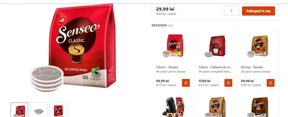 camping Espressor cu Pad-uri de cafea Philips Senseo HD7828 Viva Cafe