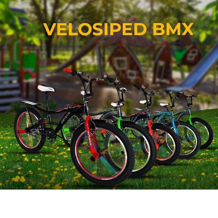 BONVI brendi ostida ishlab chiqarilayotgan BMX velosipedlari 4xil rang