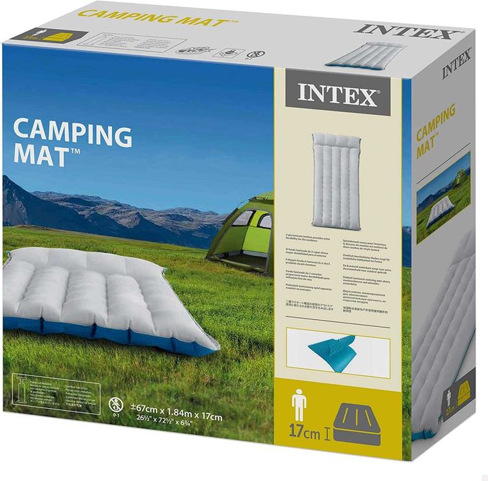 Надуваем дюшек за къмпинг Intex - 67см х 184см х x 17cм