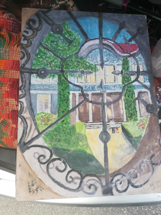 Картина Пловдив Стария град 25 лева.