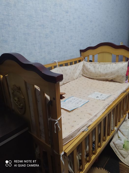 Детский манеж с колыбелькой