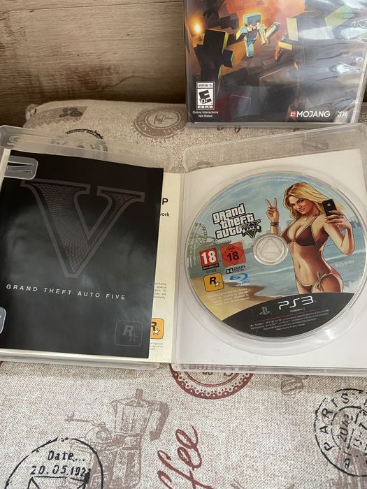 Игри за PlayStation 3 PS3 Grand Theft Auto V GTA5 & Minecraft