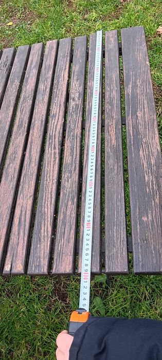 Троянски градински сгъваеми мебели,масив и ковано желязо-маса с2 пейки