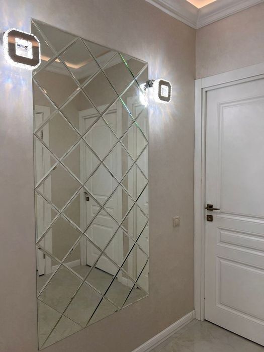 Зеркало на заказ, ромбик, мозаика зеркало, тош ойна