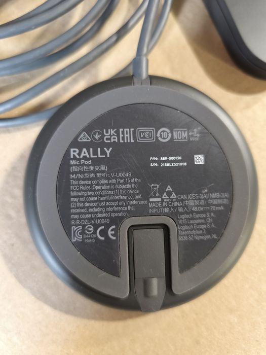 Конферентна камера Logitech VR0019 + 2 микрофона + стойка за ТВ