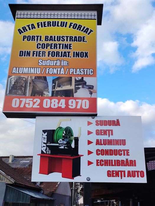 Sudură jante aluminiu și îndreptat și echilibrat.