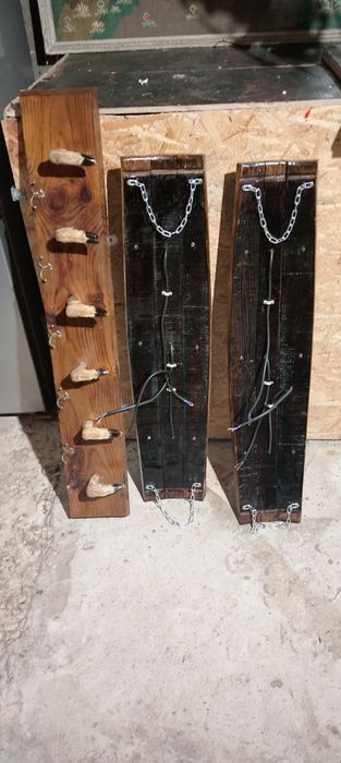 Ретро закачалка и плафони  от буре  подходящи  за  навес  или  барбекю