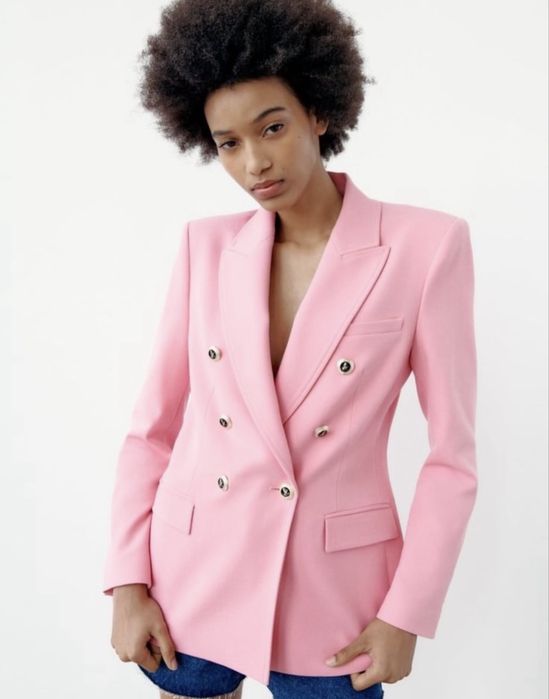 Розовый пиджак Zara