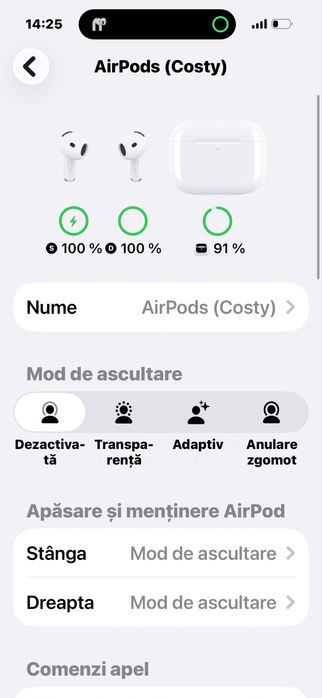 Airpods 4 2024 folosite de cateva ori