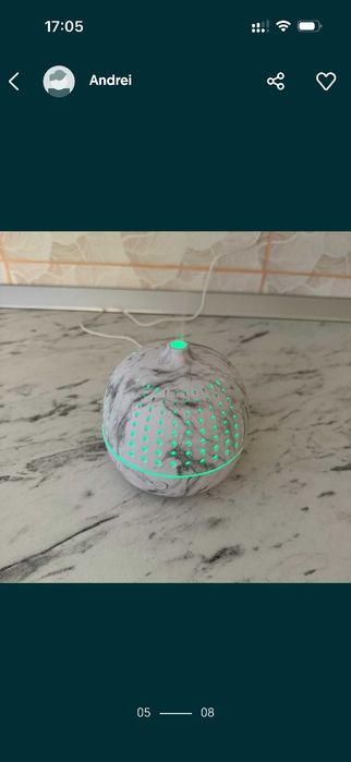 Umidificator + ulei esential violete