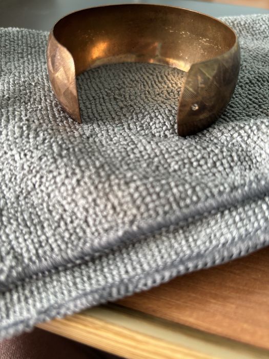 Винтажный медный браслет