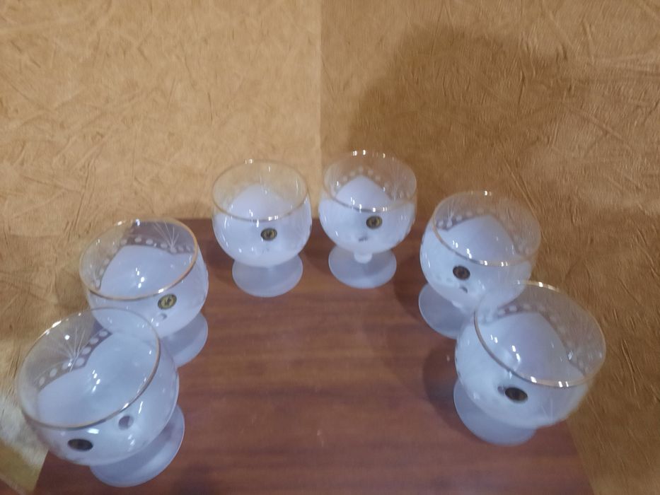 Абсолютно новый набор бокалов для крепких напитков, Гусь-хрустальный з