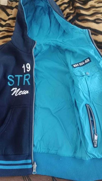 Детско пролетно-есенно якенце с две лица