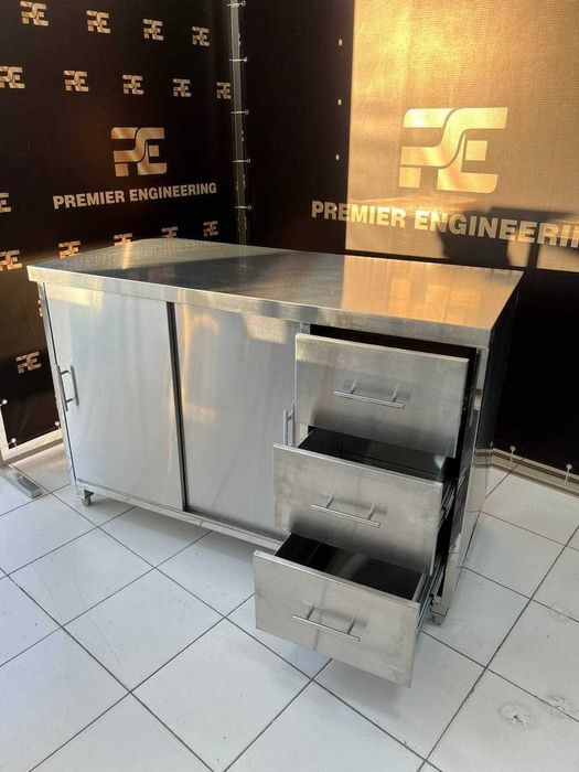 Стол шкафчик купе. Нержавейка