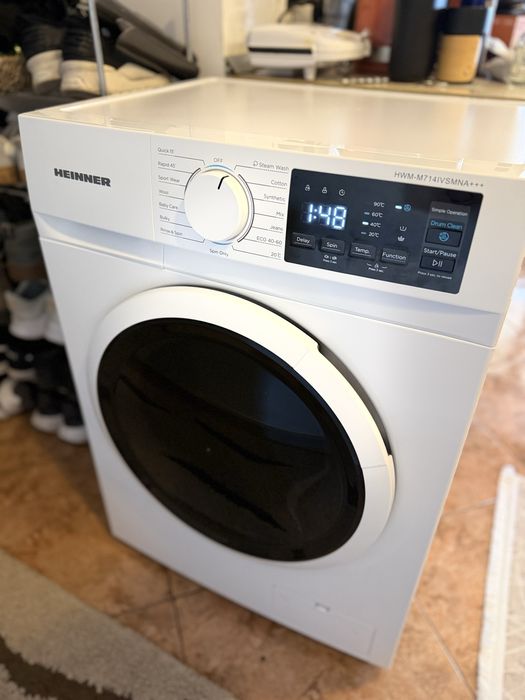 Masina de Spalat Heinner 7kg, 1400rpm, Clasa A, Display Digital