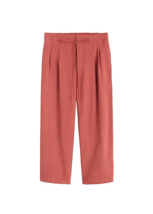 Pantaloni Mango cropped noi, cu eticheta