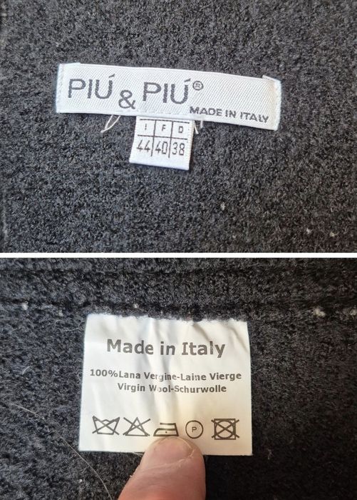 Sacou premium Piu & Piu, Made in Italy, Lana Vergine, Damă - 38