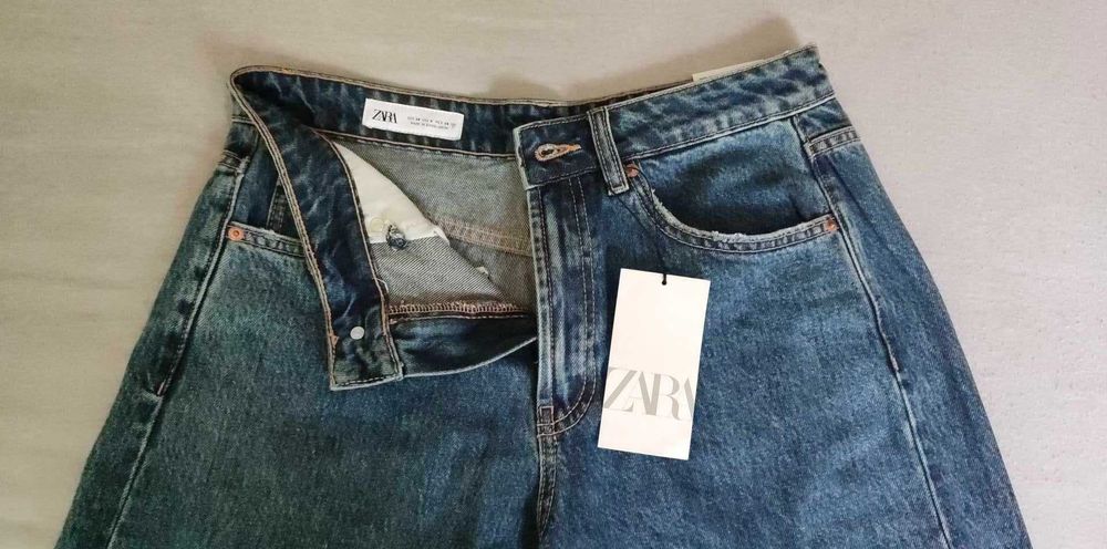 Zara Pantaloni Scurți din Blugi Damă, Mărimea 38, Noi cu Etichetă - PRET REDUS