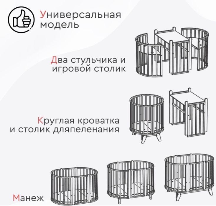 Продам манеж-кровать всё вместе 90000 тг