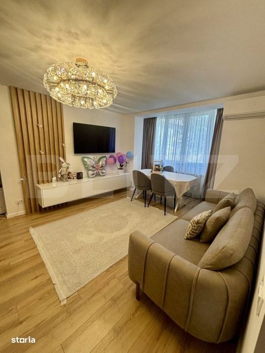 Apartament cu 3 camere, etaj 2, renovat complet - zona Centrala