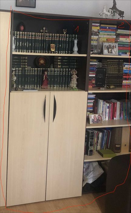 Mobilier birou complet masă protocol + scaune + etajere